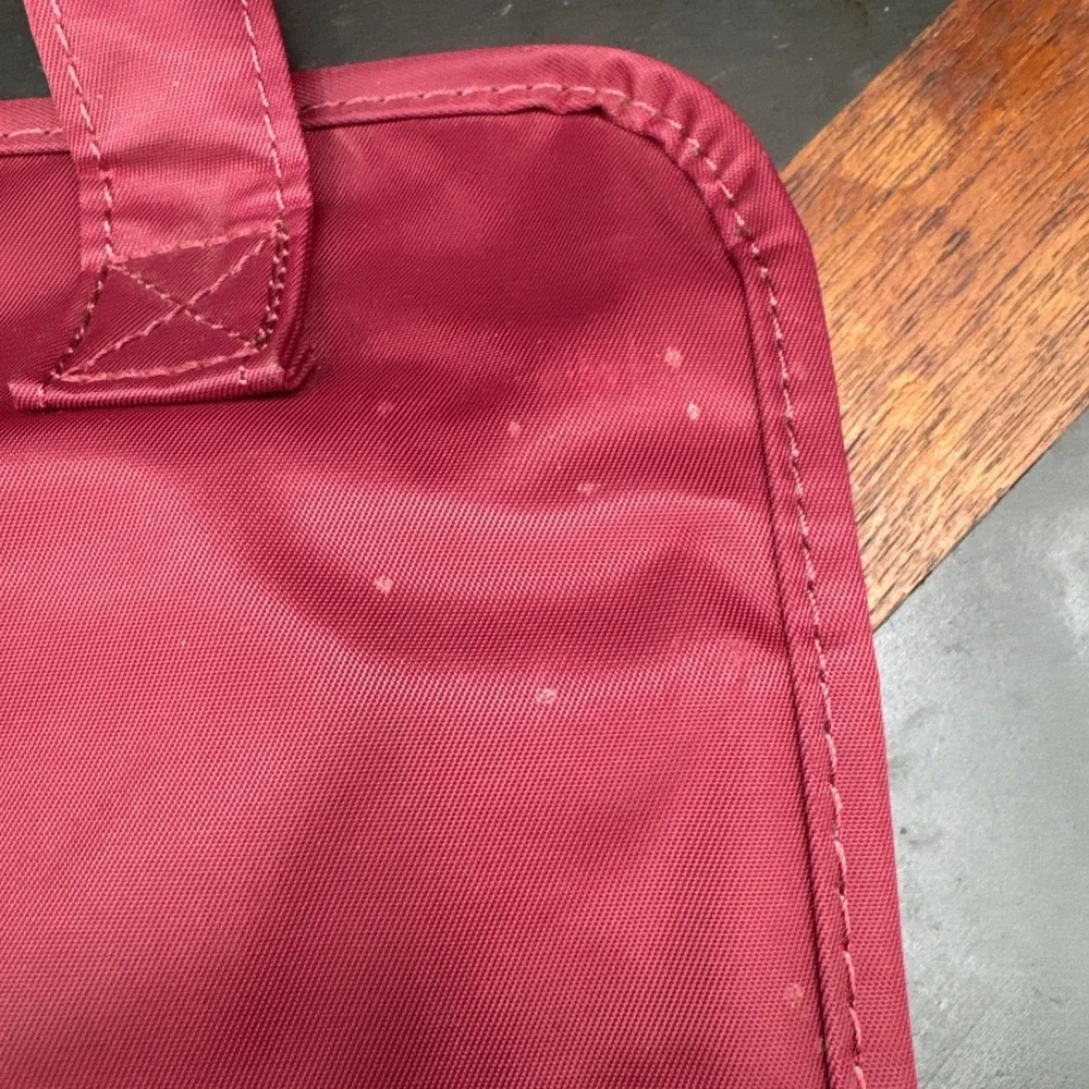 Joy Mangano JM Better Red Beauty Large Roll Up Case Deluxe Organizer Travel